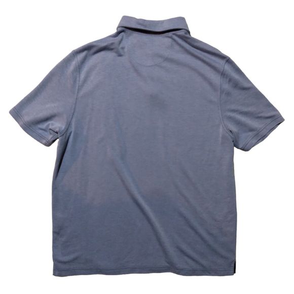 Nat Nast polo shirt mens XL Xlarge blue rayon blend short sleeve luxury button - Picture 3 of 7